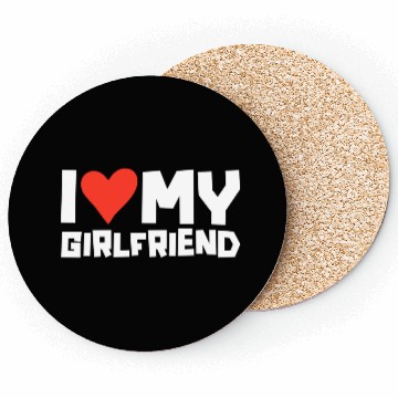 Discover I Love My Girlfriend Red Heart Cute Romantic Gift Coasters