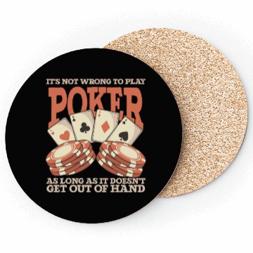 Discover Poker Casino Poker Player Gambling Roulette Coasters
