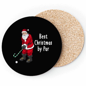 Discover Golf Santa Claus Pun Golfer Gift Golfing Coasters