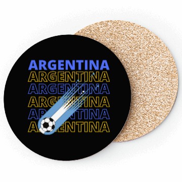 Discover Argentina Wold Soccer Vintage Coasters