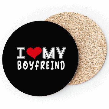 Discover I Love My Boyfriend,valentine,I Heart My Boyfriend Coasters