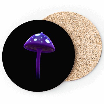 Discover Magic Purple Mushroom Coasters