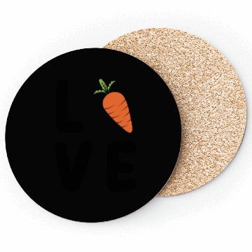 Discover Carrot Love-Vegetable Love Coasters