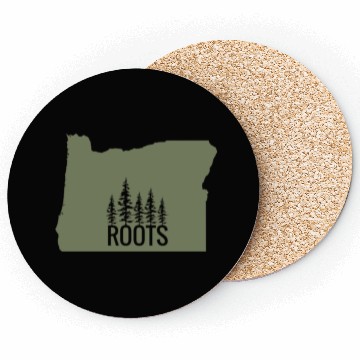 Discover Oregon State Roots Green Coasters