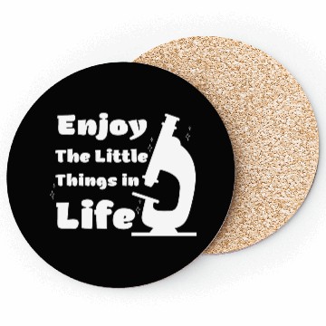 Discover funny microscope, microbiologists biology nerd Coasters
