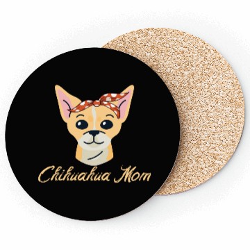 Discover Chihuahua Mom Dog Pet Lover Gift Idea Coasters