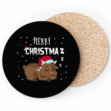 Discover Funny Goat Merry Christmaz Christmas Farmer Coasters