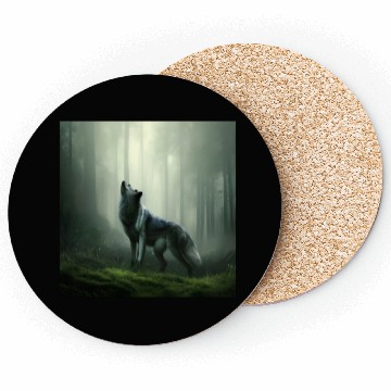 Discover Howling wolf at midnight Coasters