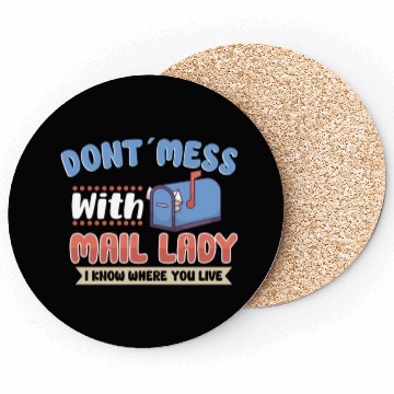 Discover Postal Worker Mail Lady Mail Carrier Postal Coasters