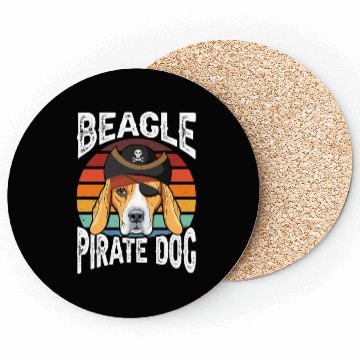 Discover Beagle Pirate Dog Coasters
