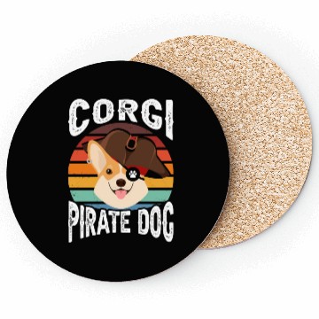 Discover Corgi Pirate Dog Coasters