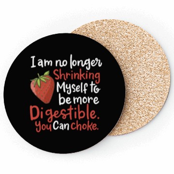 Discover Gardening Strawberry Food Pun Coasters