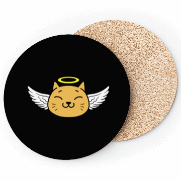 Discover Cute angel cat Coasters