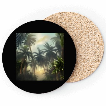Discover Jungle with palm trees Coasters