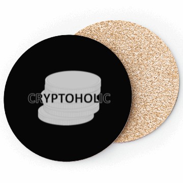 Discover Cryptoholic COIN GREY Coasters