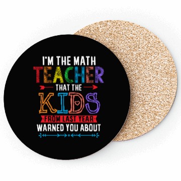 Discover Math Teacher Unicorn Coasters