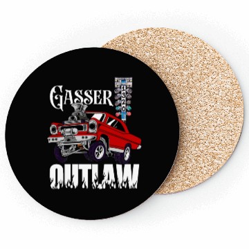 Discover Gasser Outlaw Class Vintage Drag Racing Race Car Coasters
