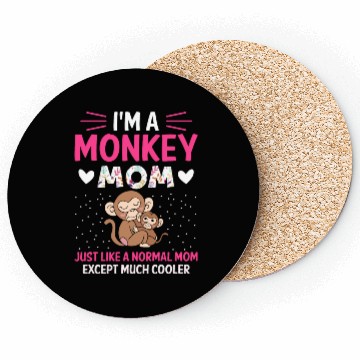 Discover Monkey Mom Mothers Day Best Mama Ever Animal Ape Coasters