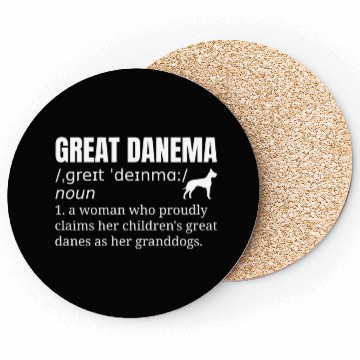 Discover Great Dane Grandma Definition Coasters