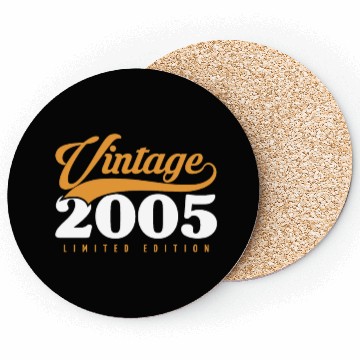 Discover 18 Years Vintage 2005 Retro 18th Birthday Coasters