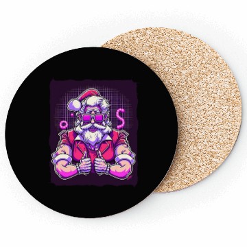 Discover Christmas Santa Claus Gym Coasters