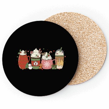 Discover Hot Chocolate Cup Peppermint Mocha Coasters