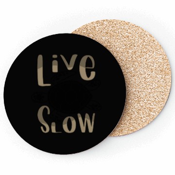 Discover Relax and Live Slow Sea Turtle Beachy Vacation Coasters