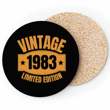 Discover 40 Years Vintage 1983 Retro 40th Birthday Coasters