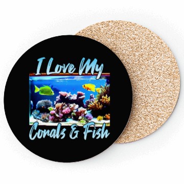 Discover Saltwater aquarium coral fish Coasters
