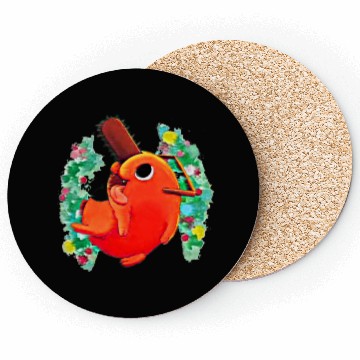 Discover CUTE DEVIL DOG CHRISTMAS Coasters