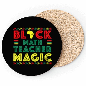 Discover Black Math Teacher Black History Month Afro Coasters