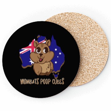 Discover Wombats Poop Cubes For A Wombat Lover Coasters