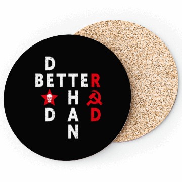Discover Better Dead Than Red Anti Communism Slogan Coasters