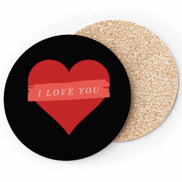 Discover I Love You Heart Lover Coasters
