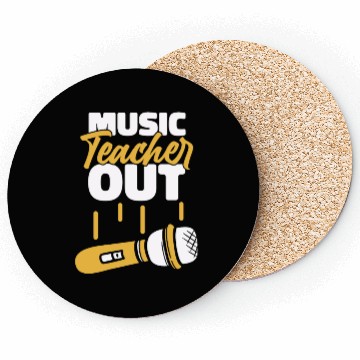 Discover Music Teacher Microphone Coasters