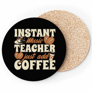 Discover Music Teacher Coffee Coasters