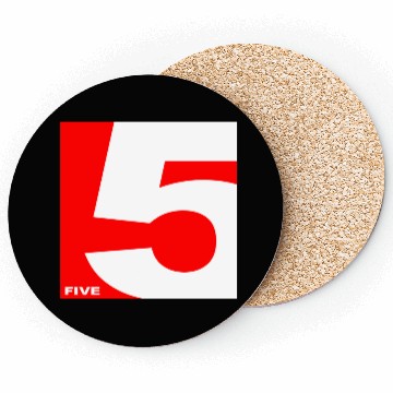 Discover NUMBER 5 RED Coasters