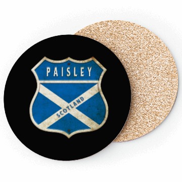 Discover Paisley Scotland coat of arms flag design Coasters