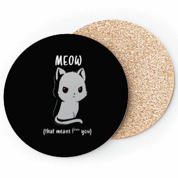 Discover Cat ( meow ) Coasters