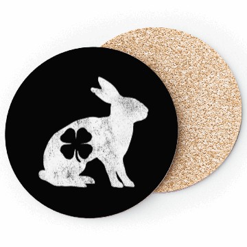 Discover St Patrick's Day Rabbit Bunny Irish Green Shamrock Coasters