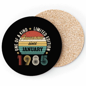Discover Awesome Since January 1985 Limited Edition Coasters