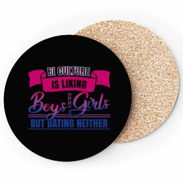 Discover Bi Culture Bisexual Pride Flag Coasters