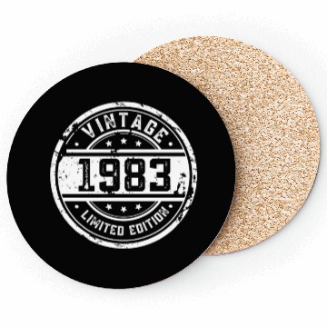 Discover 40 Years Vintage 1983 Retro 40th Birthday Coasters