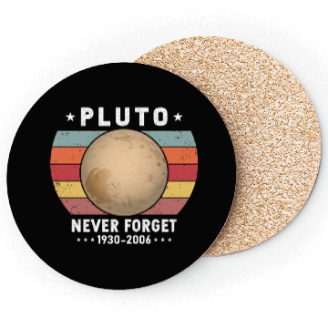 Discover Pluto Never Forget 1930-2006 Coasters