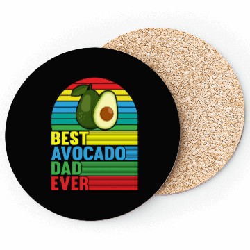 Discover Best Avocado Dad Ever Coasters