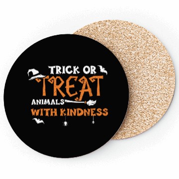 Discover Trick Or Treat Animals With Kind... Coasters