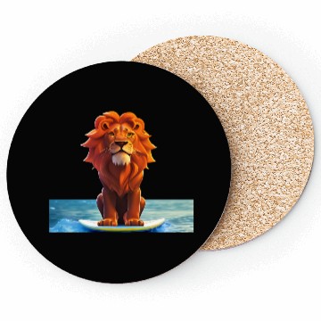 Discover Surfer lion Coasters