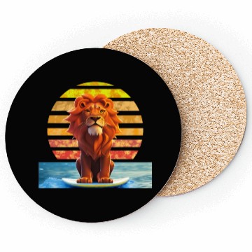 Discover Surfer lion Coasters