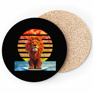 Discover Surfer lion Coasters