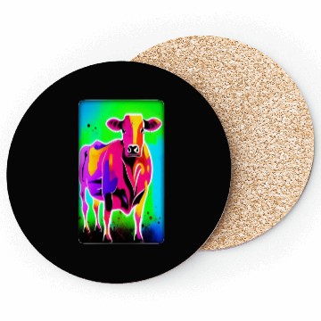 Discover Abstract Cattle, digital painting Coasters